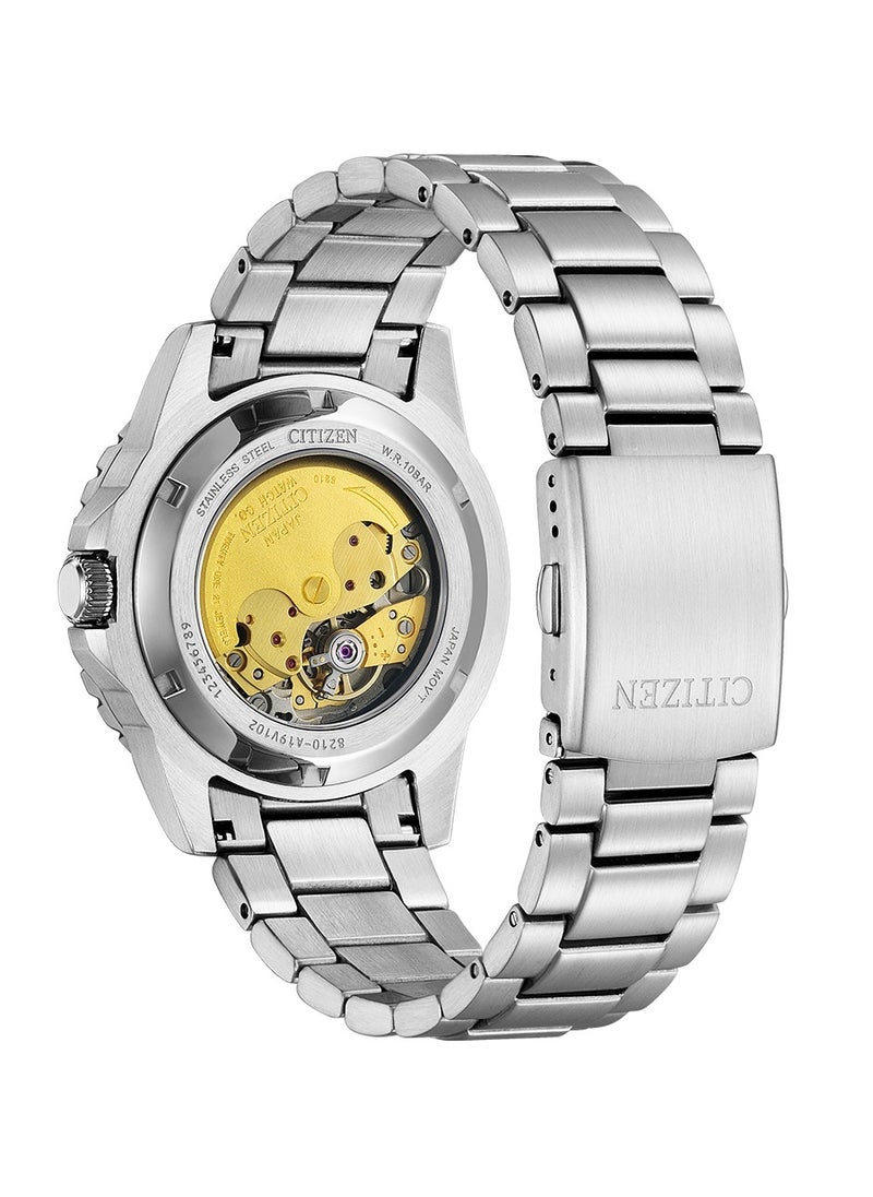 Automatic Stainless Steel Men's Watch NJ0178-81M