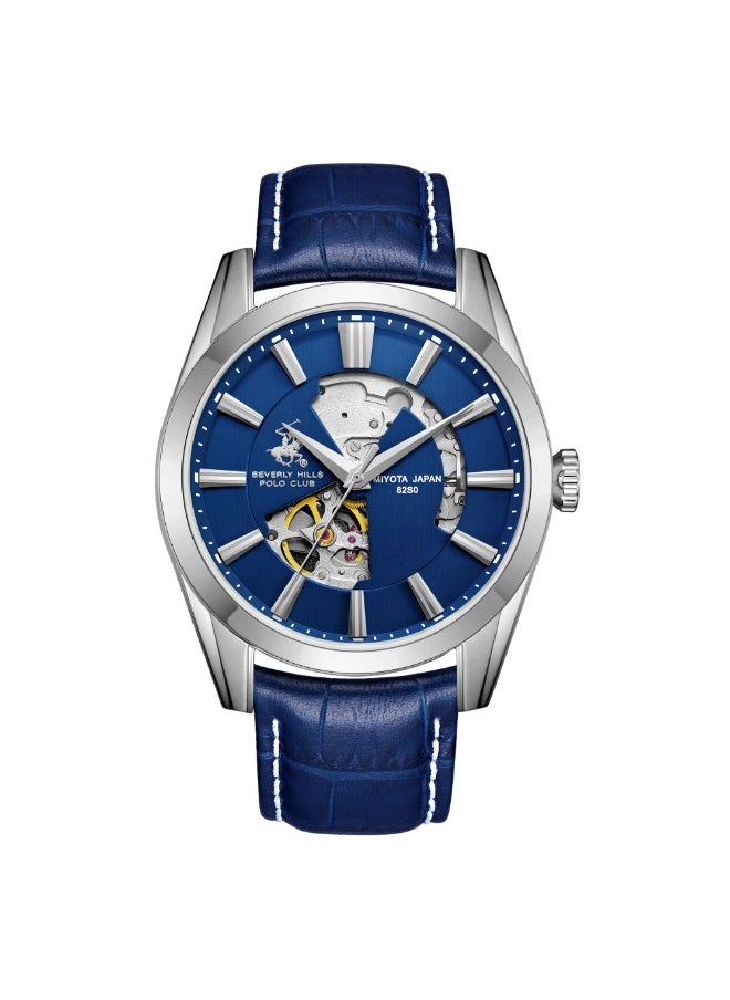 BEVERLY HILLS POLO CLUB Men's Automatic Dark Blue Dial Watch - BP3662X.399