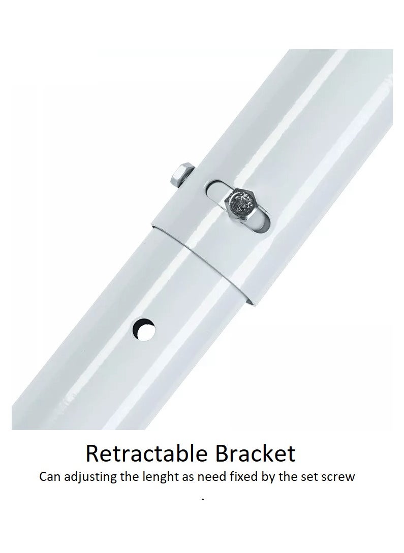 BEETEC TF-PM200-W Projector Ceiling Mount, 360° Rotation & Tilting Design, Adjustable Length (Up to 200 CM), Universal Support Arms, Swiveling Joint, Detachable Head