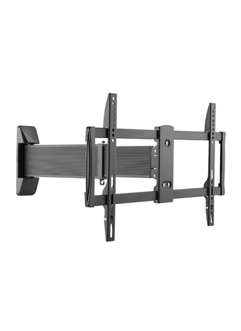 Single Arm Swivel TV Wall Mount for 37-75 Inch Curved & Flat Panel TVs up to 50 kg/110 lbs, Full-Motion Design with Sliding Long Arm, Black | LPA35-462