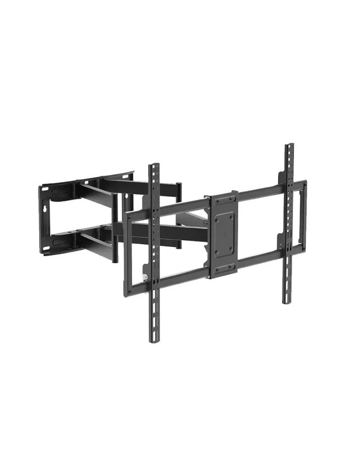 BEETEC TF-9060S Double Arms Swivel TV Wall Mount for 50-100 Inch LED & LCD Panel TVs up to 80 kg and up to 900x600 VESA, Full-Motion Design with 775mm Extension, Free-Tilting and Swiveling Arms for Enhanced Viewing, Black