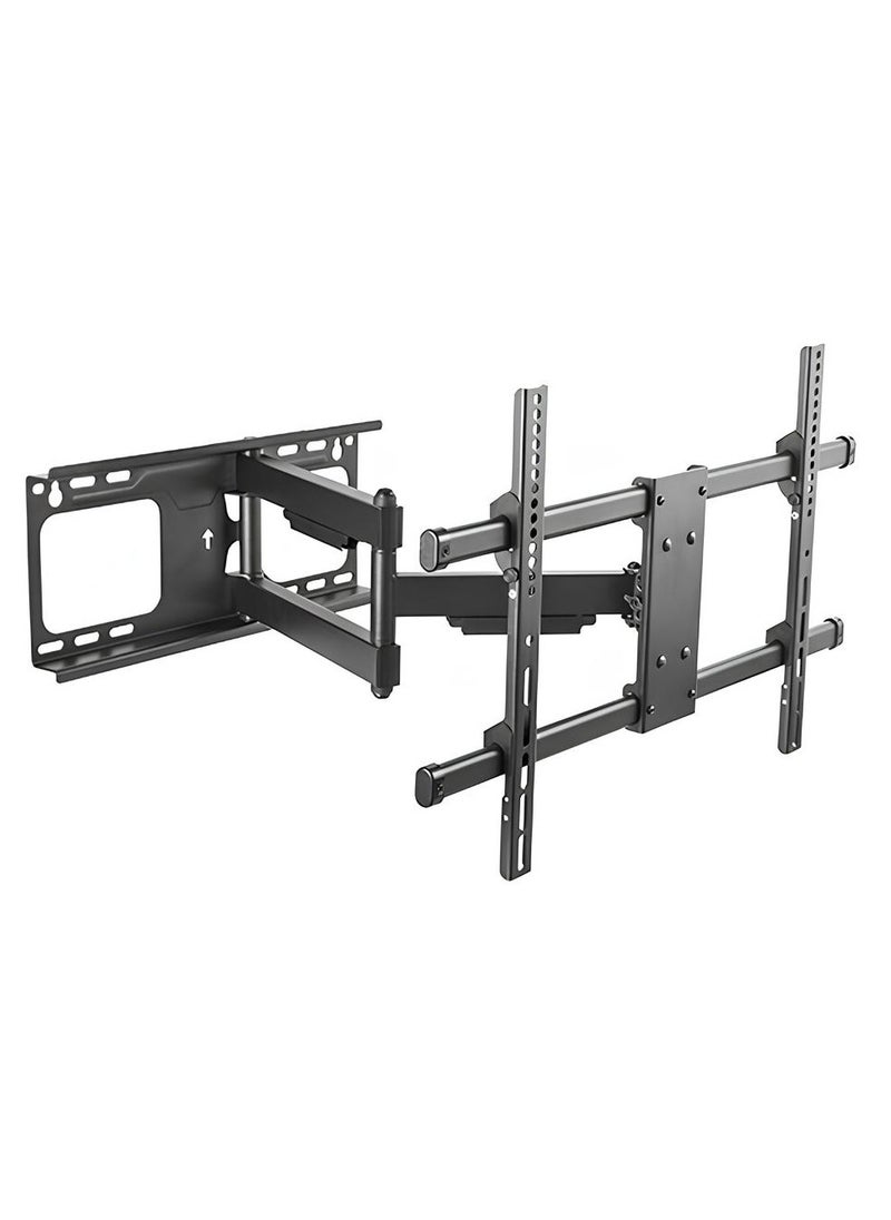 BEETEC TF-LPA49-463D Single Arm Swivel TV Wall Mount for 37-75 Inch Flat Panel TVs up to 60 kg/132 lbs, Full-Motion Design with 615mm Extension, Free-Tilting Design for Better Viewing and Reduced Glare, Black