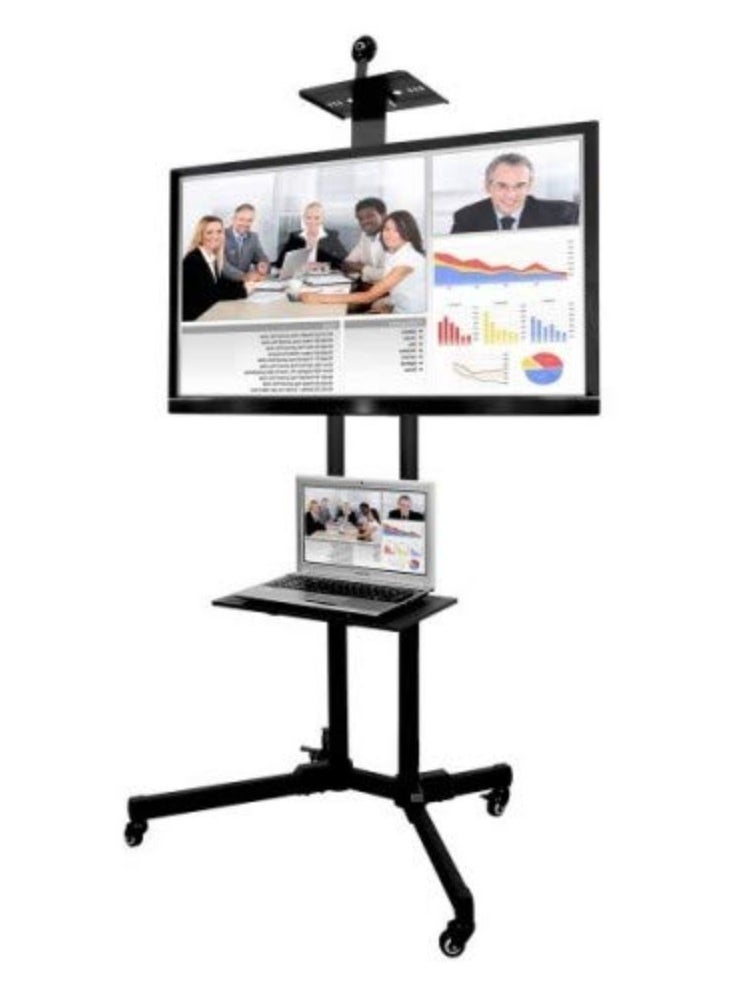 BEETEC TF-T1500 Height Adjustable Mobile TV Cart for 32