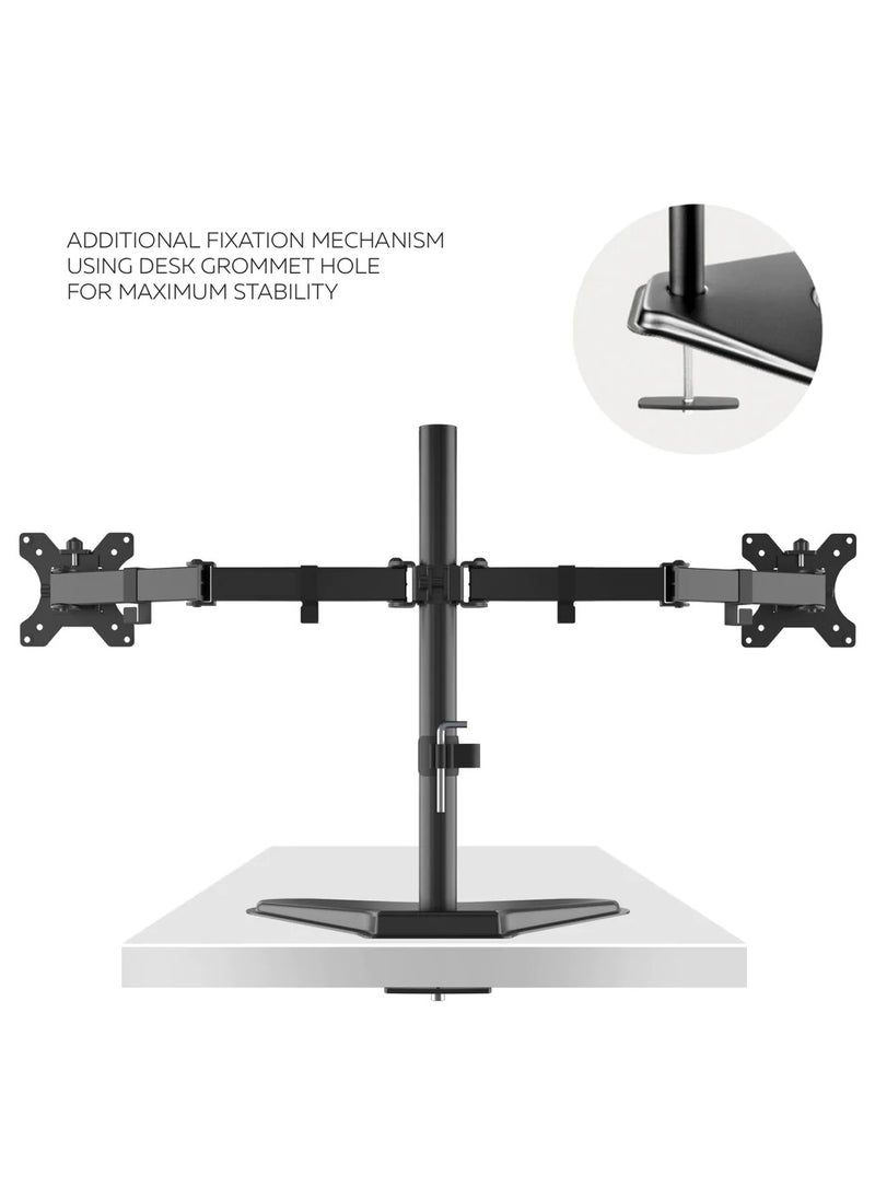 Articulating Monitor Arms - Dual Monitor Mount for 13