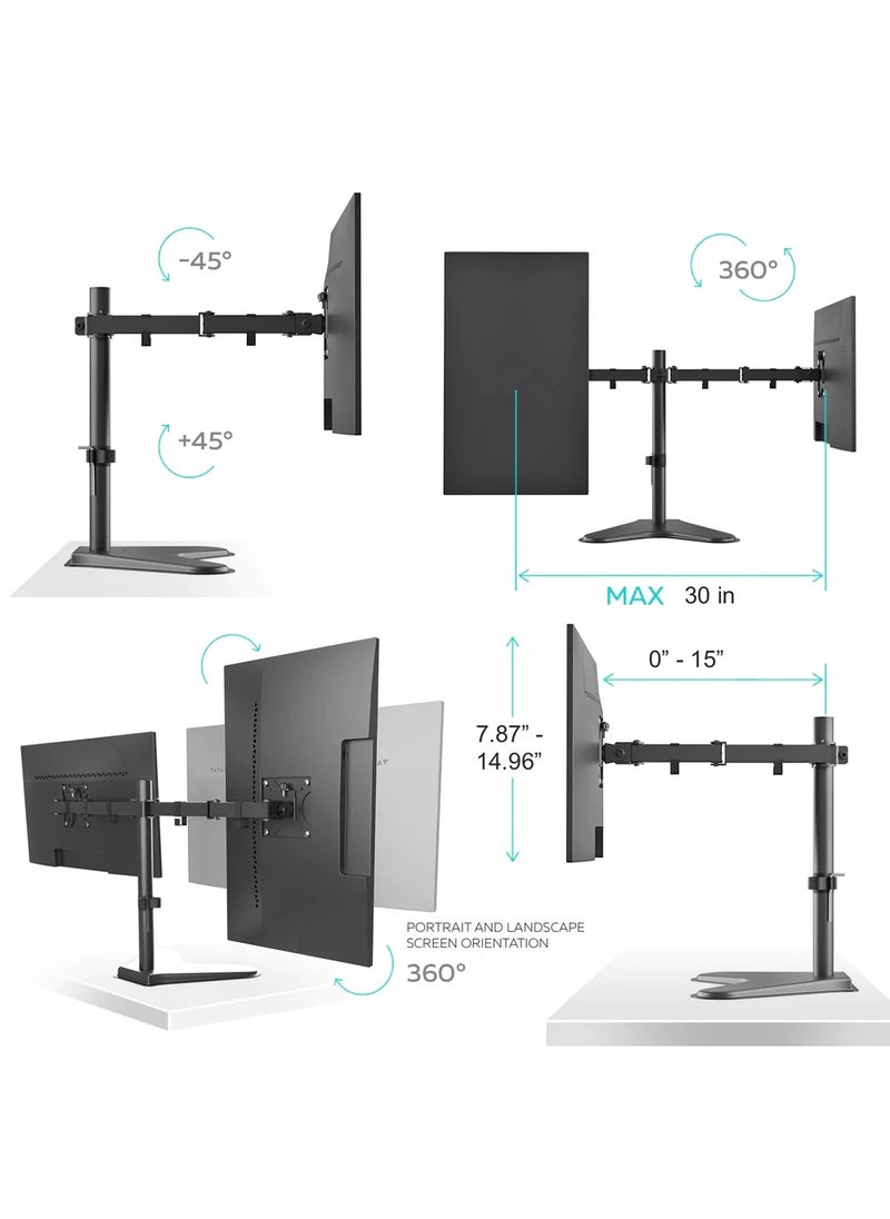 Articulating Monitor Arms - Dual Monitor Mount for 13