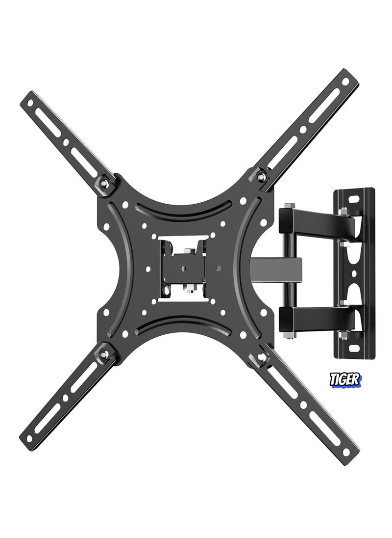 TV Wall Mount for Most 26-55 Inch LED TVs – Full Motion TV Mount Bracket with Perfect Center Design, VESA 400x400mm, Supports Up to 55lbs, Black (2655LO)