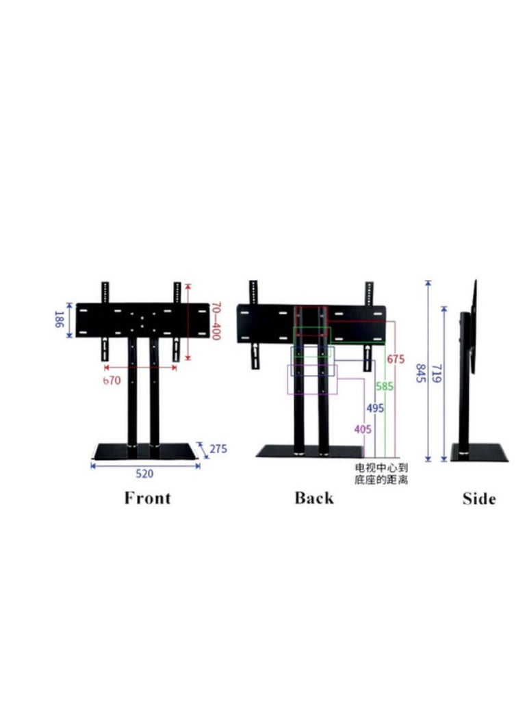 Freestanding Desktop TV Stand – Durable Steel Base for 40