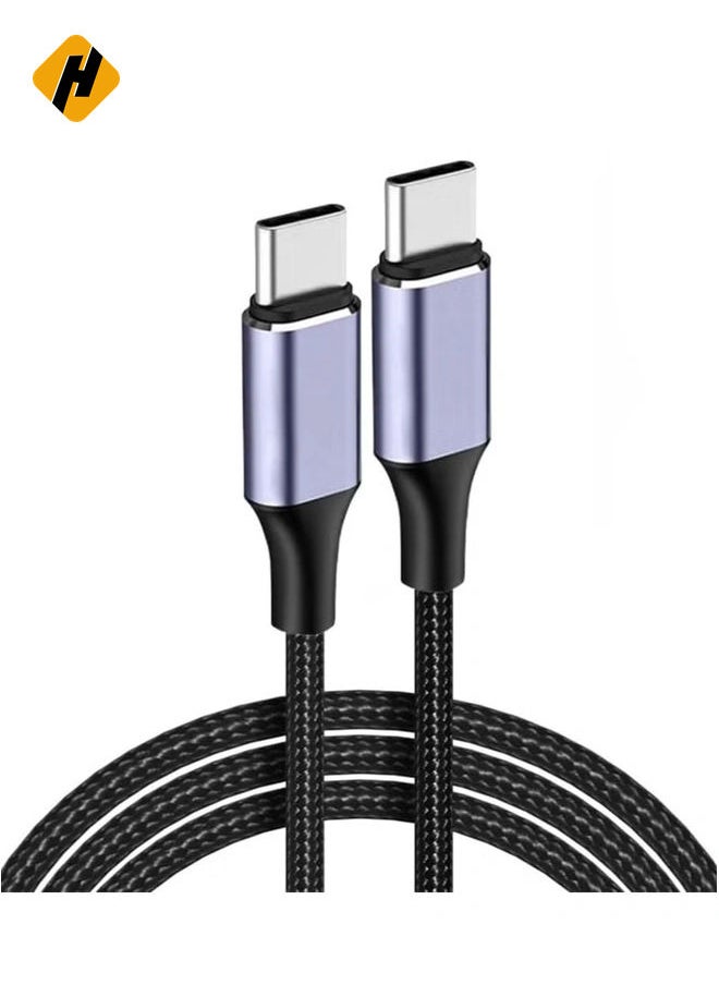 USB-C to USB-C Cable 100W – Type-C 3.1 Gen 2 High-Speed Data Transfer Cable (1m)