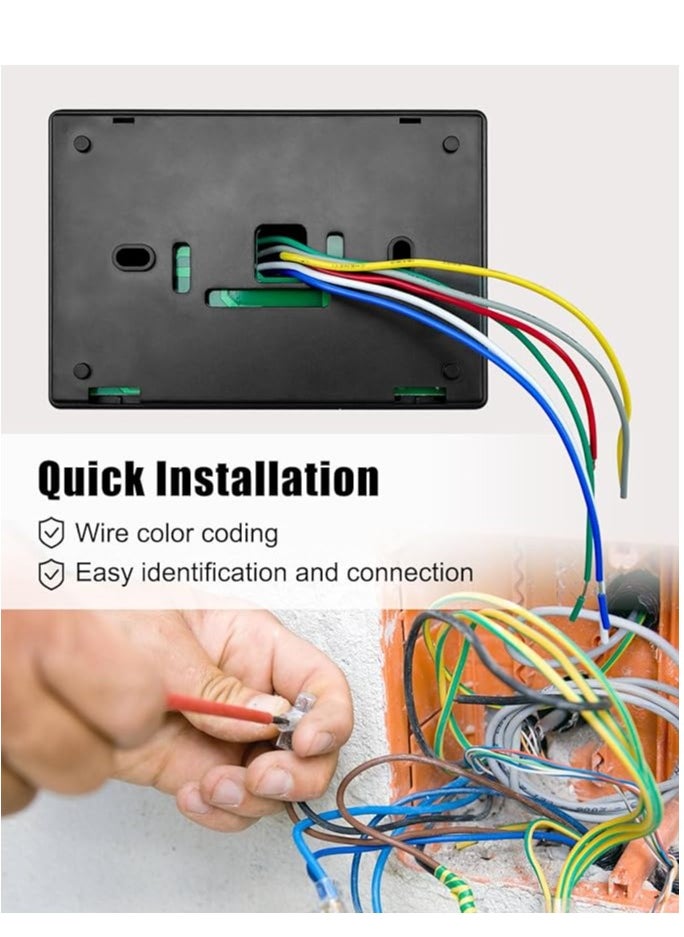 83303862 Rv Thermostat Replacement for Heat/Cool T-Stat Wall Thermostat, Rv AC Digital Thermostat Fits for Coleman Mach, Temperature Adjustment from 37℃ to -1℃