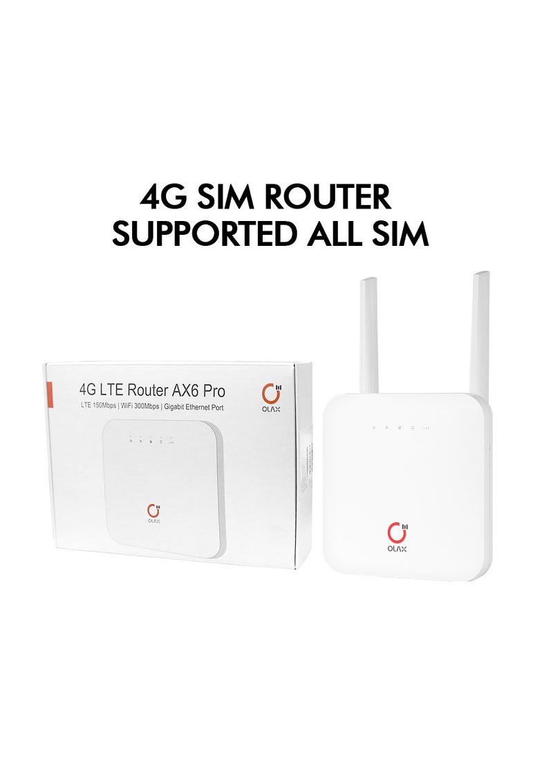 1 x 5 pcs OLAX AX6 PRO Global Edition 4G WiFi Router US Version-With Battery B2/B3/B4/B5/B7/B8/B13/B28ab