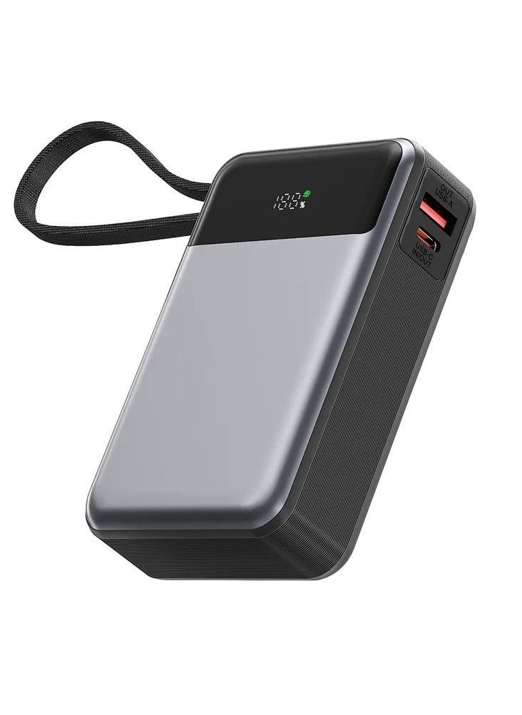 ACEFAST M21-20000 Power Bank 20000mAh PD 65W Phone Charger with Built-In Type-C Cable