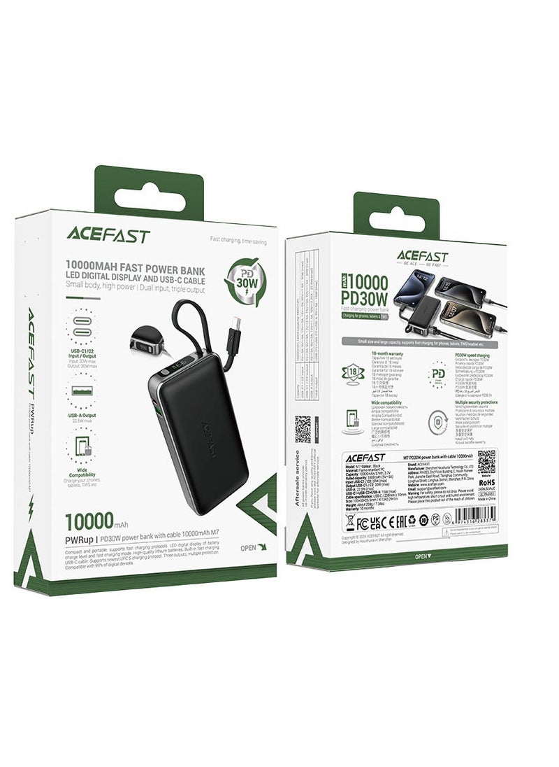 Fast Charge Power Bank M7 PD30W 10000mAh