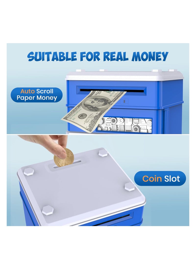 Electronic Money Bank for Kids with Password Lock & Auto Scroll - Frozen 2 Themed Mini ATM Coin Bank, Perfect Gift for Boys & Girls