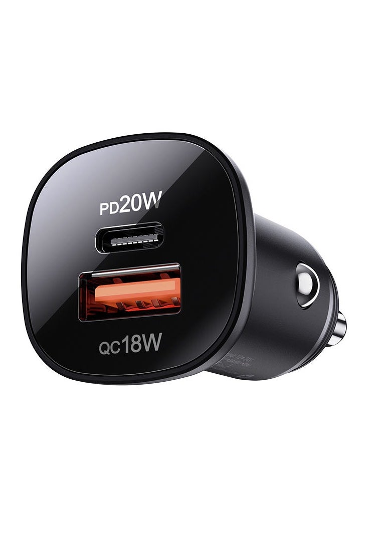 Fast Charge Car Charger B1 38W 1xUSB-C+1xUSB-A