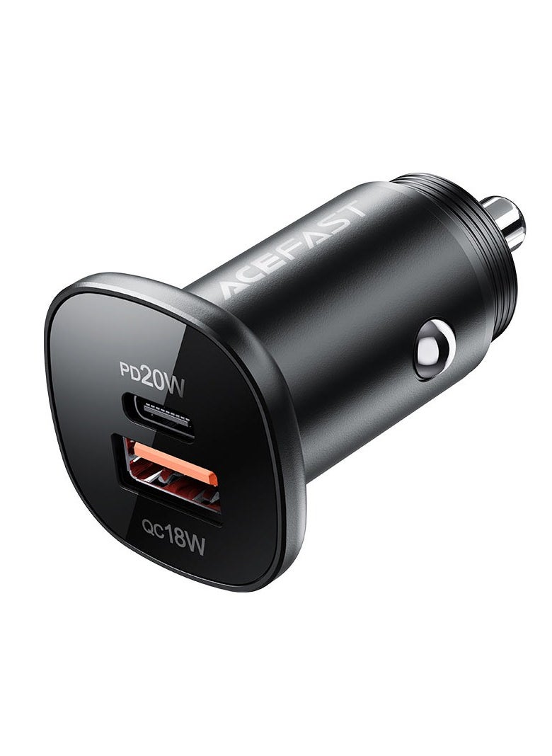 Fast Charge Car Charger B1 38W 1xUSB-C+1xUSB-A