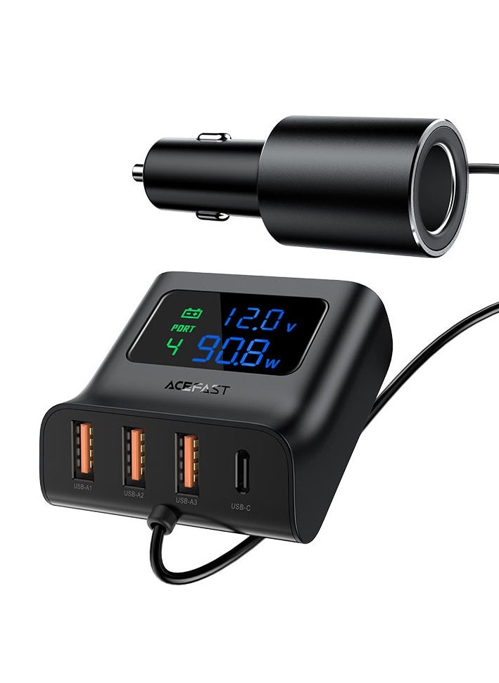 Fast Charge Car HUB Charger B8 (3xUSB-A+1xUSB-C)