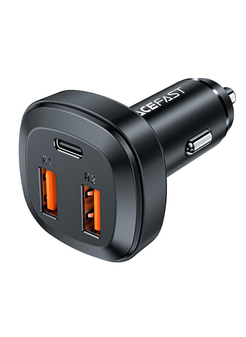 B9 66W(2USB-A+USB-C) Three Port Metal Car Charger