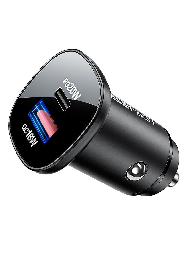 Fast Charge Car Charger B1 38W (1xUSB-C+1xUSB-A)