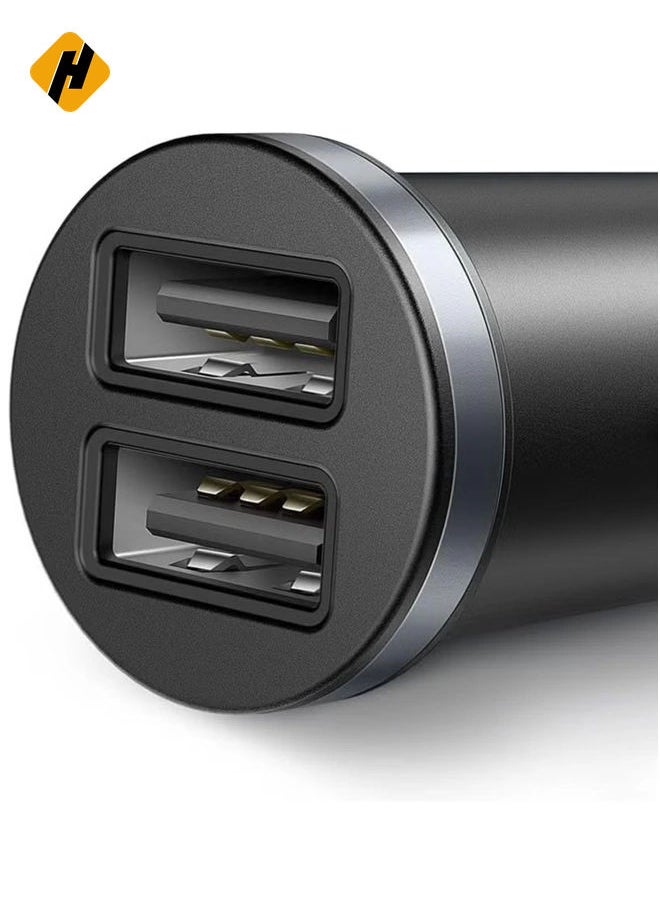 CC-6601 Octopus Car Charger - Dual USB Fast Car Charger (2.4A) - Black