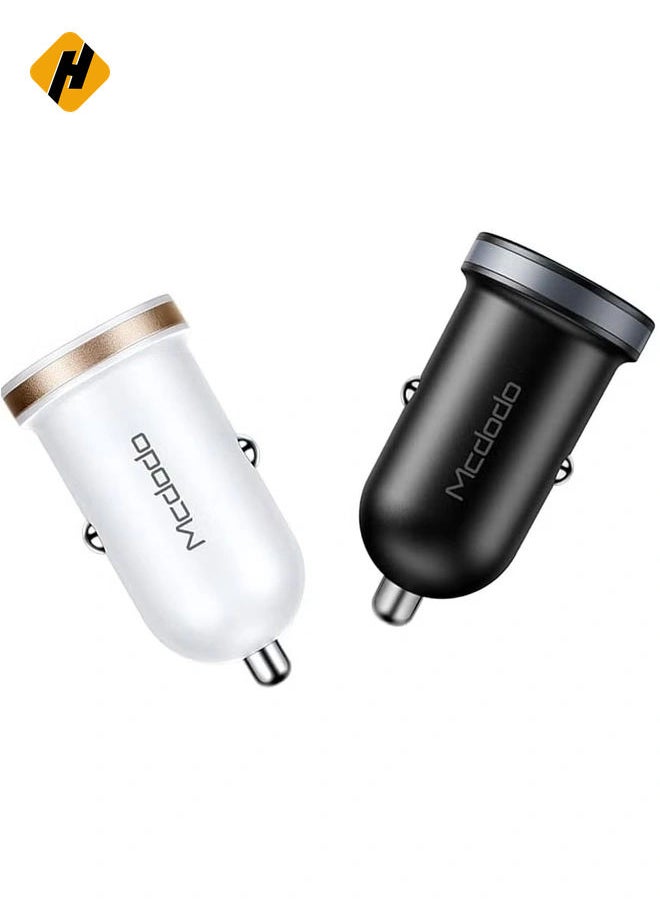 CC-6601 Octopus Car Charger - Dual USB Fast Car Charger (2.4A) - Black