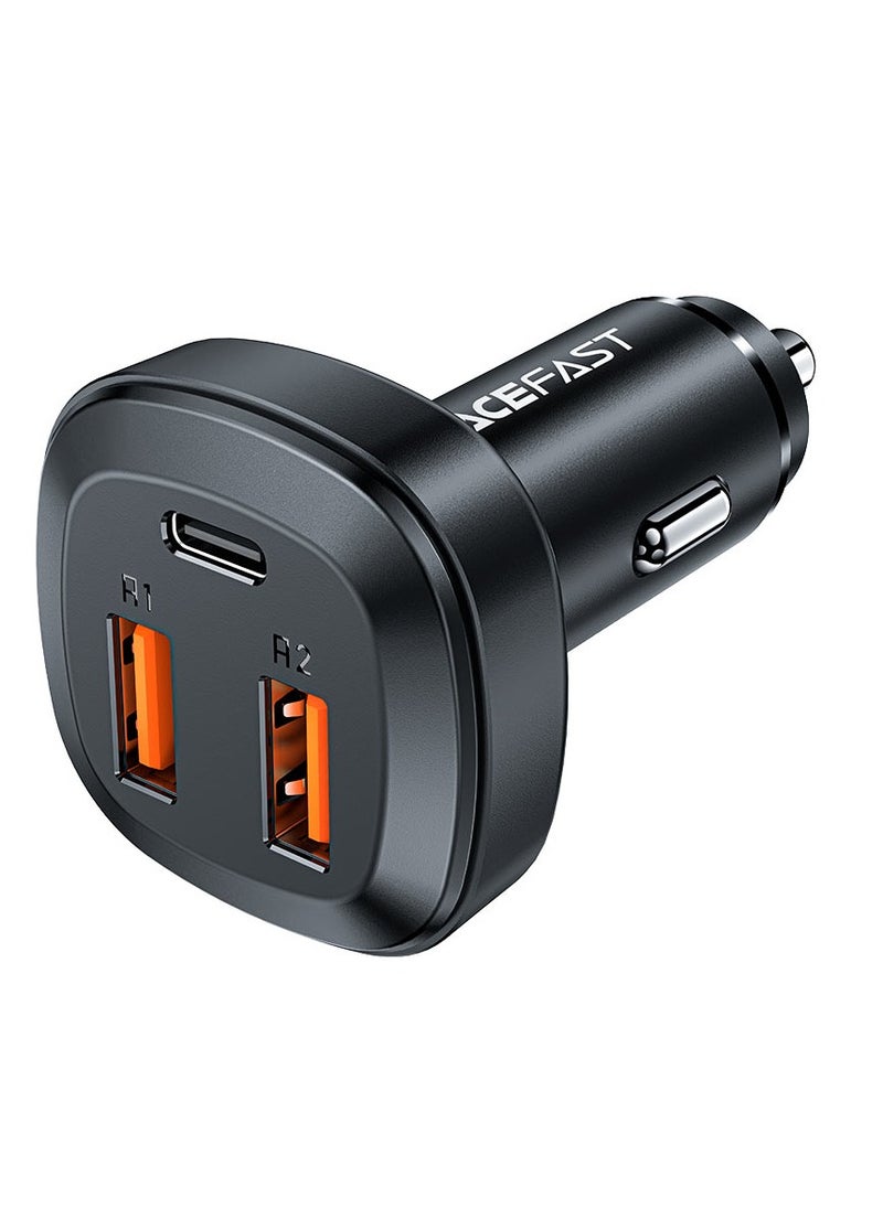 B9 66W(2USB-A+USB-C) three Port Metal Car Charger