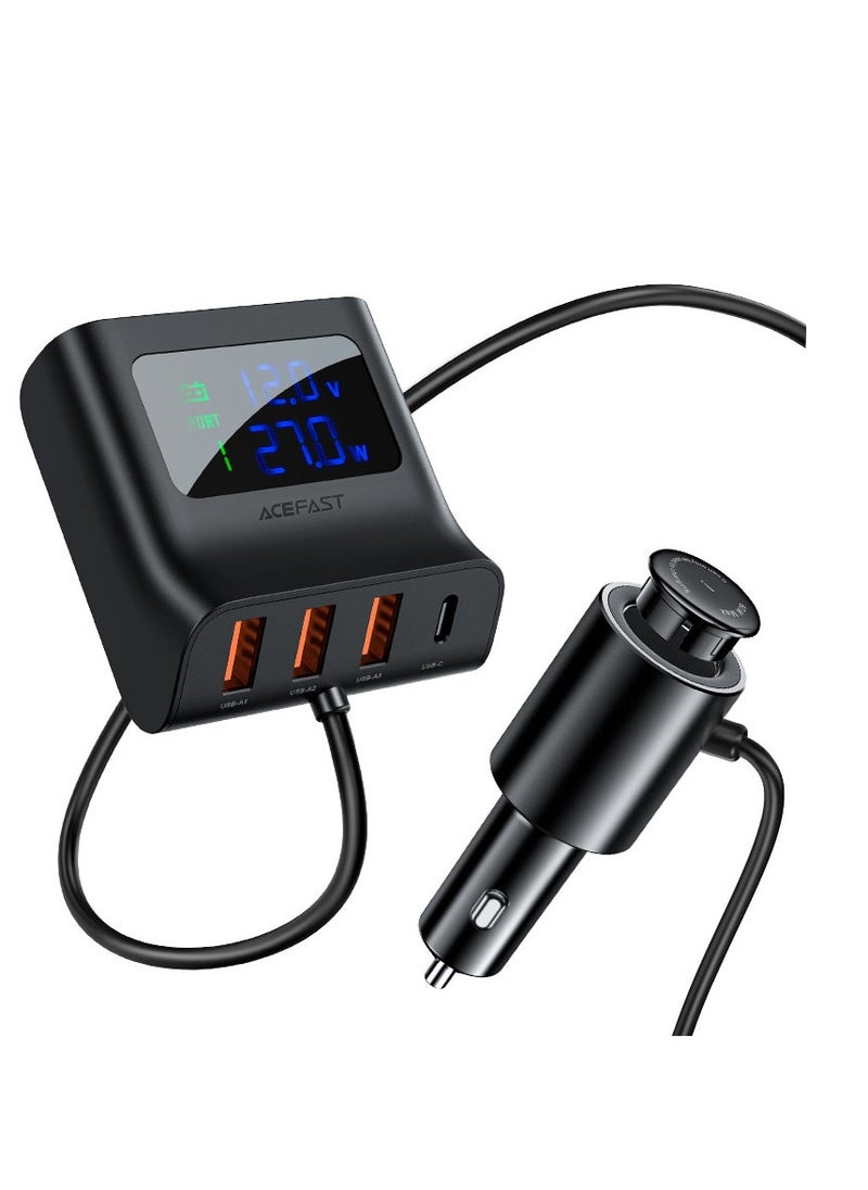 Fast Charge Car HUB Charger B8 (3xUSB-A+1xUSB-C