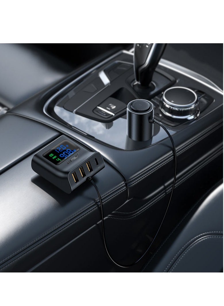 Fast Charge Car HUB Charger B8 (3xUSB-A+1xUSB-C