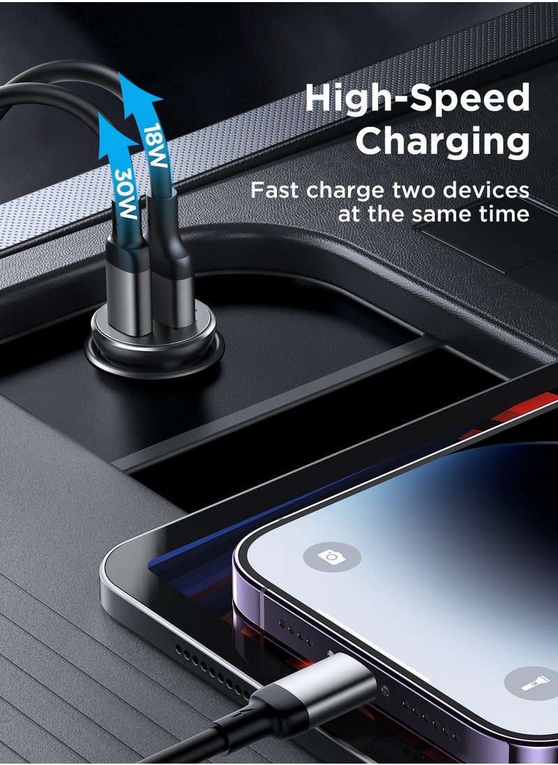 JR-CCN05 30W A+C mini Metal Car Charger