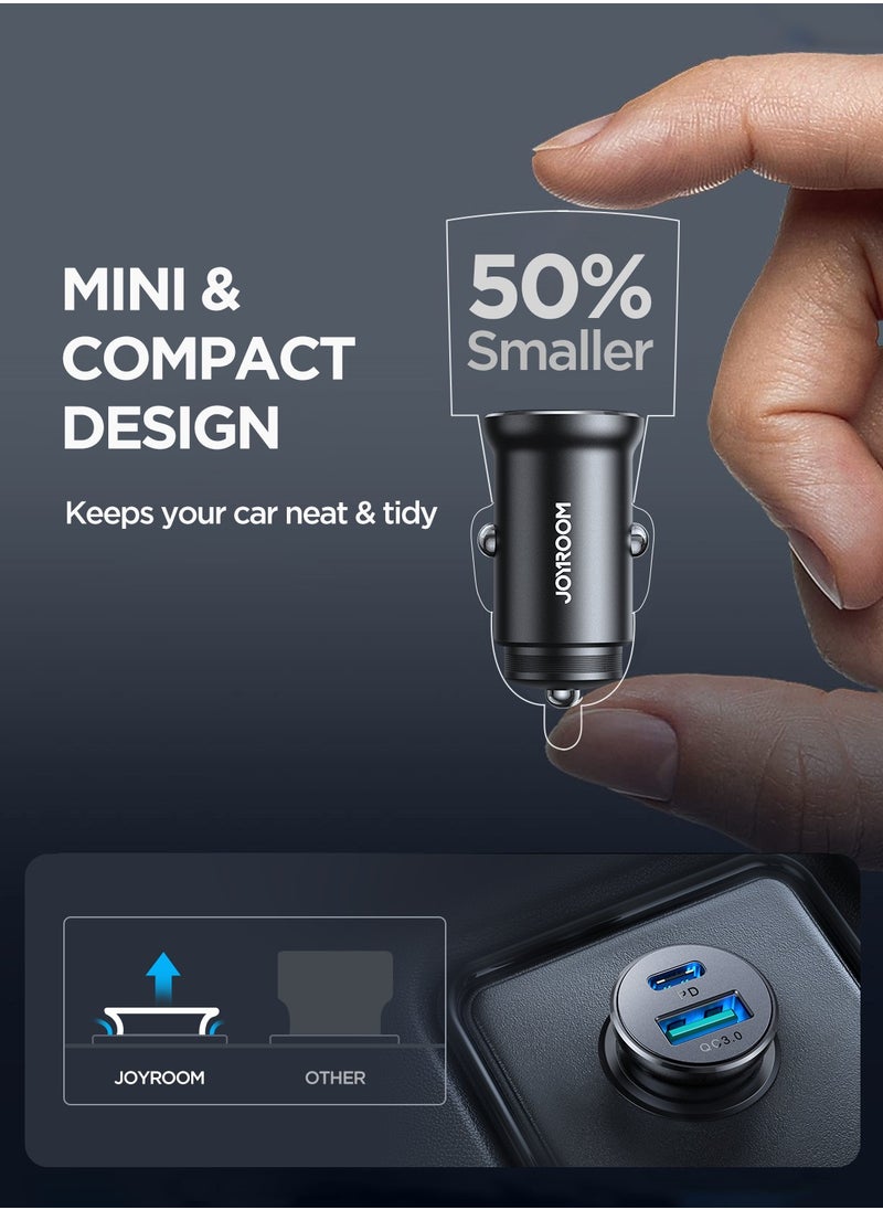 JR-CCN05 30W A+C mini Metal Car Charger