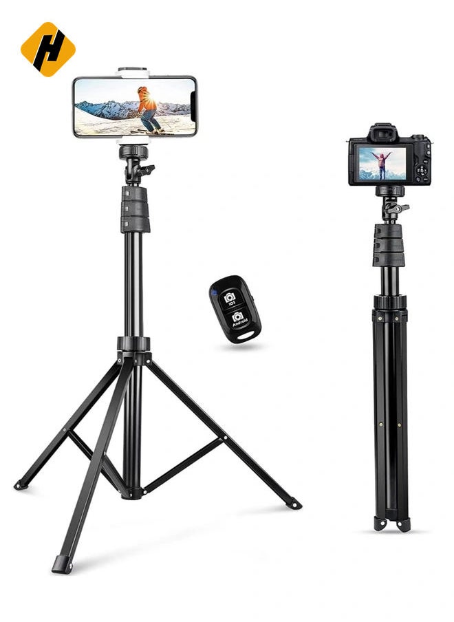 Selfie Stick,Phone Tripod Stand with Remote, Cell Phone Stand Tripod with Phone Holder for Vlogging