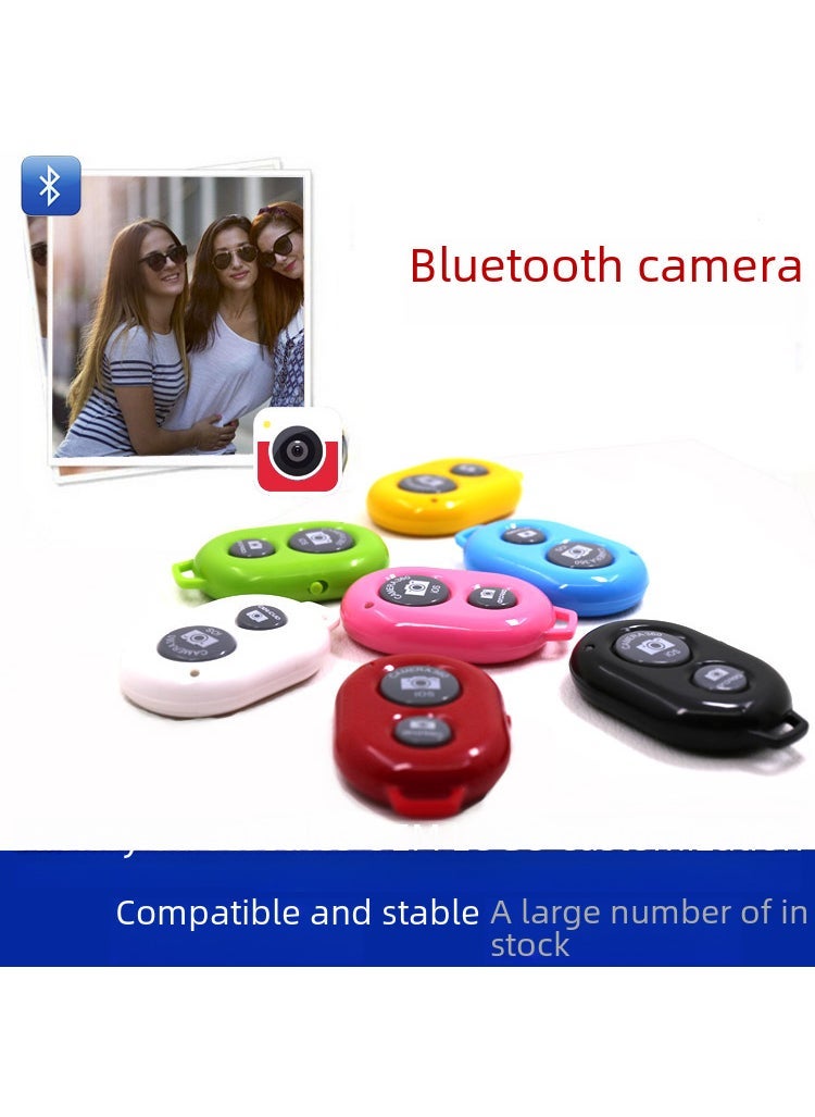 1 x 5 pcs Wireless Bluetooth Selfie Remote Shutter Double bond blue-full inspection of P bag