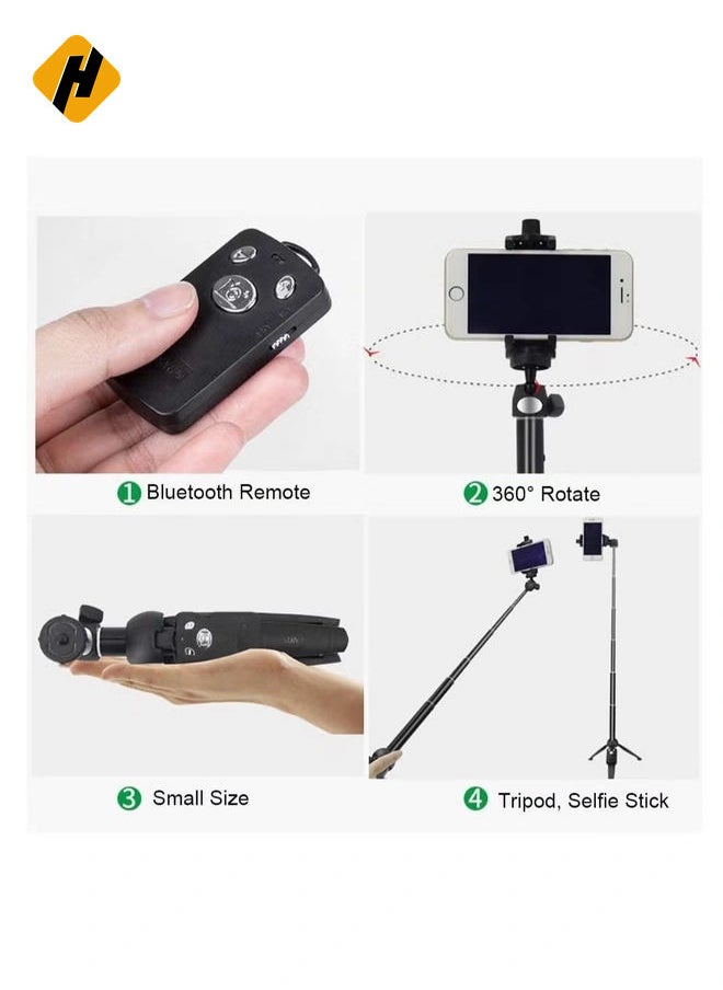 Selfie Stick Tripod,ShowTop 40 Inch Extendable Selfie Stick Tripod with Wireless Remote Control