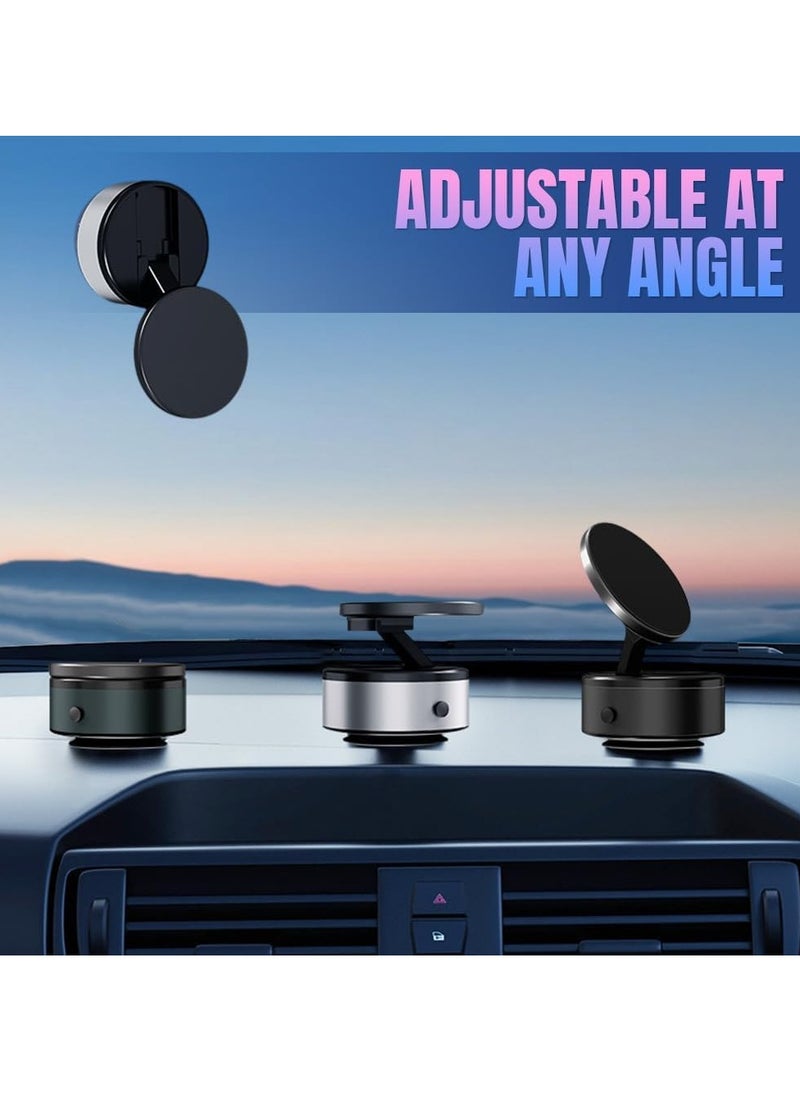 360° Rotatable Car Magnetic Phone Holder, Electric Magnetic Suction Car Phone Mount, Universal Magnetic Car Mount Ultra (Tarnish) – Strong Grip, Easy Installation, Compatible with All Smartphones | JIJIAOVE