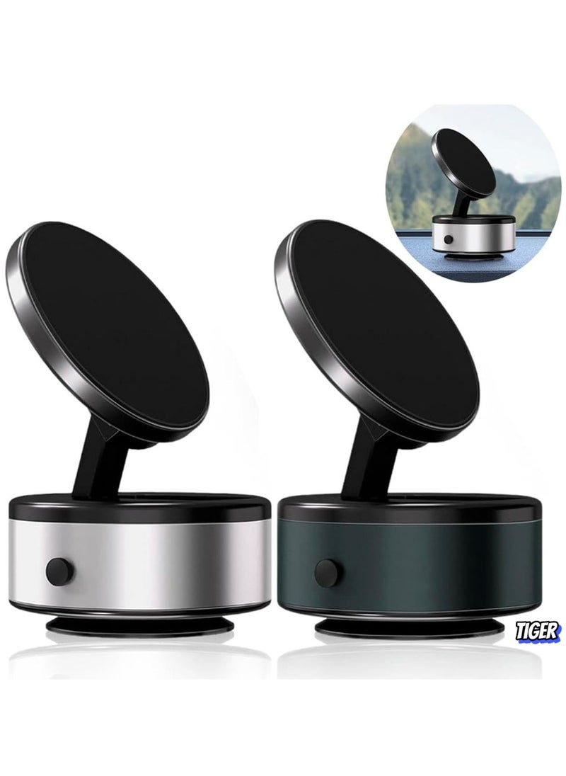 360° Rotatable Car Magnetic Phone Holder (2PCS - B), Electric Magnetic Suction Car Phone Mount, Universal Magnetic Car Mount Ultra – Strong Grip, Easy Installation, Compatible with All Smartphones