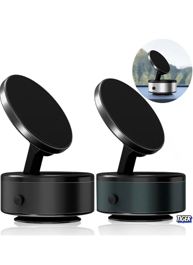 360° Rotatable Car Magnetic Phone Holder (2PCS - C), Electric Magnetic Suction Car Phone Mount, Universal Magnetic Car Mount Ultra – Strong Grip, Easy Installation, Compatible with All Smartphones