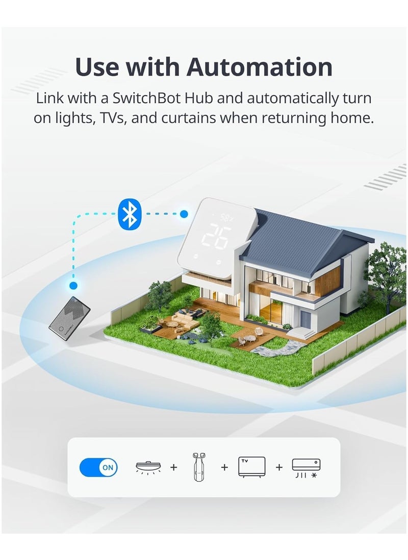 Wallet Finder Card, Bluetooth Tracker, Item Locator Key Finder for Keys, Phones, Luggage, Works with Apple Find My (iOS Only), Up to 3-Year Battery Life, Water Resistant