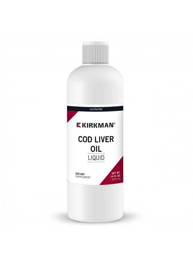 Kirkman Cod Liver Oil Liquid - Unflavored 16oz.