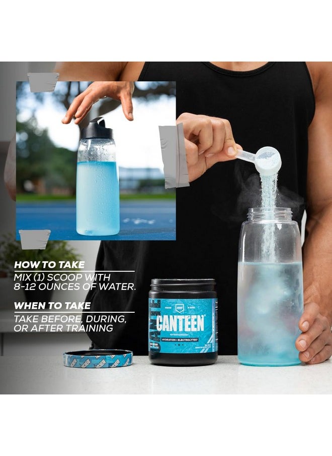 Canteen Hydration + Electrolytes Blue Freeze Electrolyte Drink Powder With B Vitamins + Minerals For Recovery Coconut Water Powder & Hyaluronic Acid For Hydration (30 Servings)