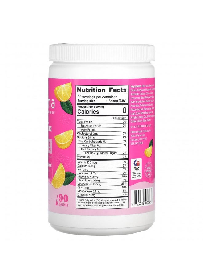 Ultima Replenisher Hydration Electrolyte Powder- 90 Servings- Keto & Sugar Free- Feel Replenished, Revitalized- Naturally Sweetened- Non- GMO & Vegan Electrolyte Drink Mix- Pink Lemonade