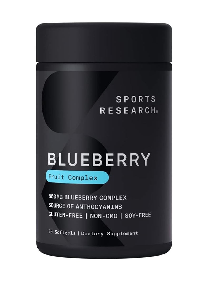 Sports Research Blueberry Concentrate Fruit Complex 800mg 60 softgels