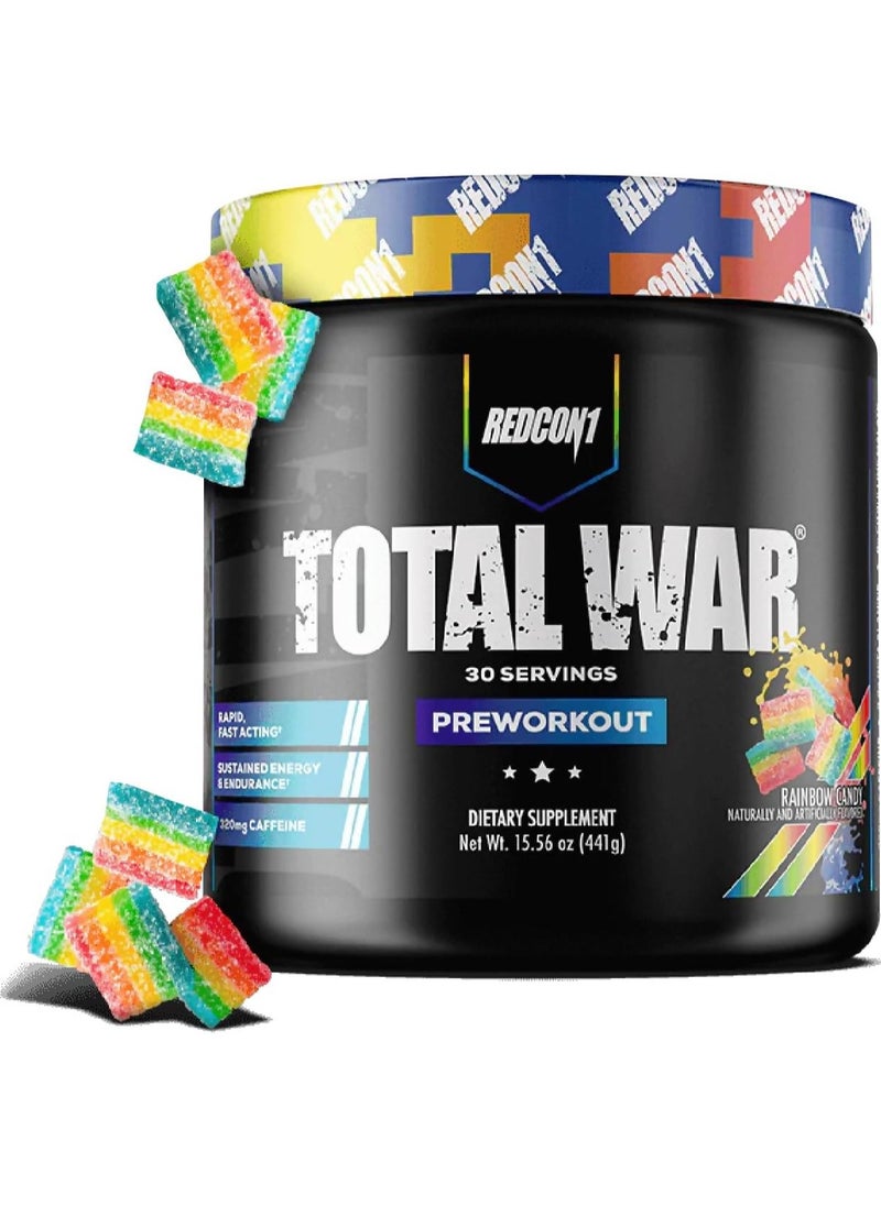 Total War Pre Workout Powder Rainbow Candy 441g