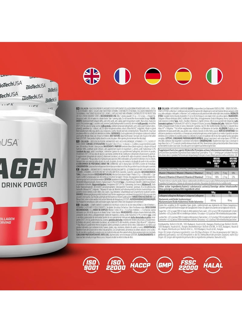 Biotech USA Collagen Black Raspberry Flavor 300g