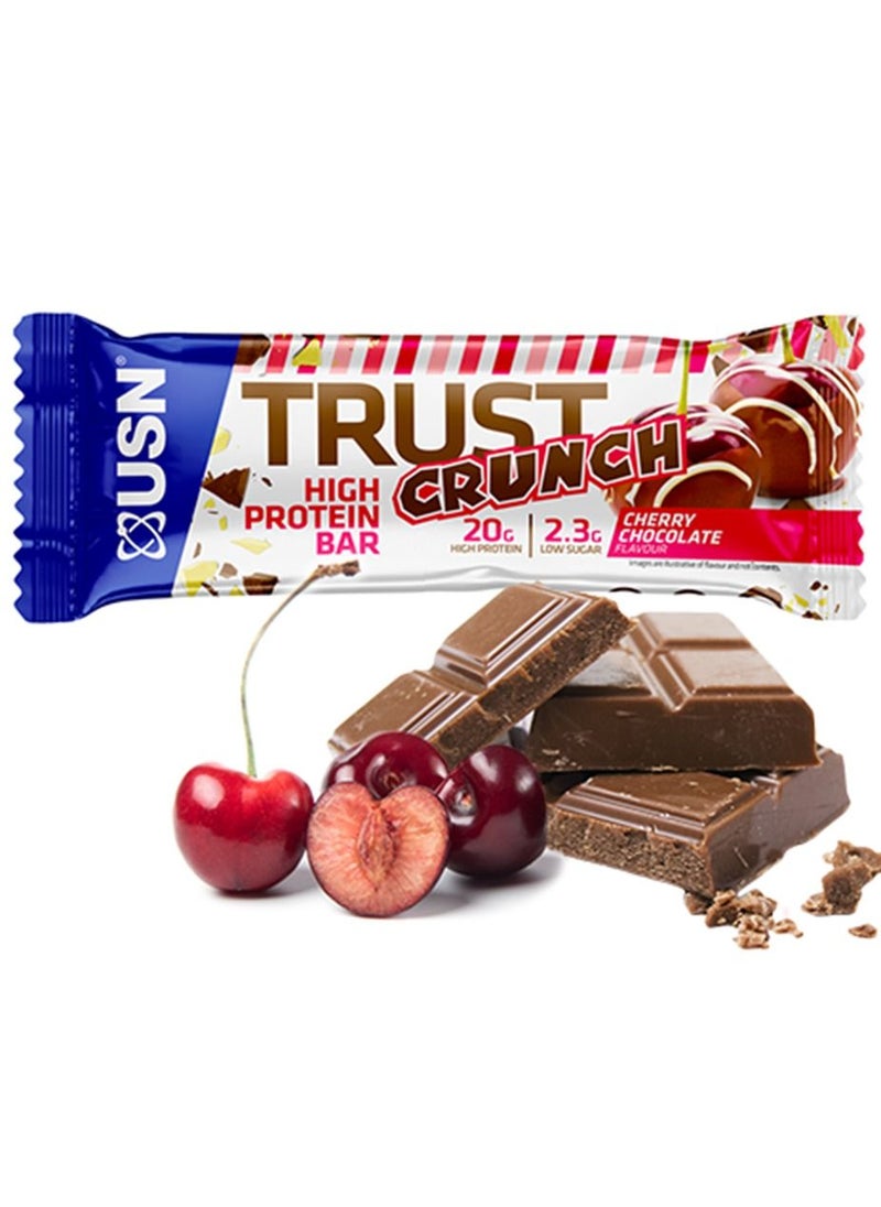 Trust Crunch Protein Bar Cherry Chocolate 60g Pack of 12