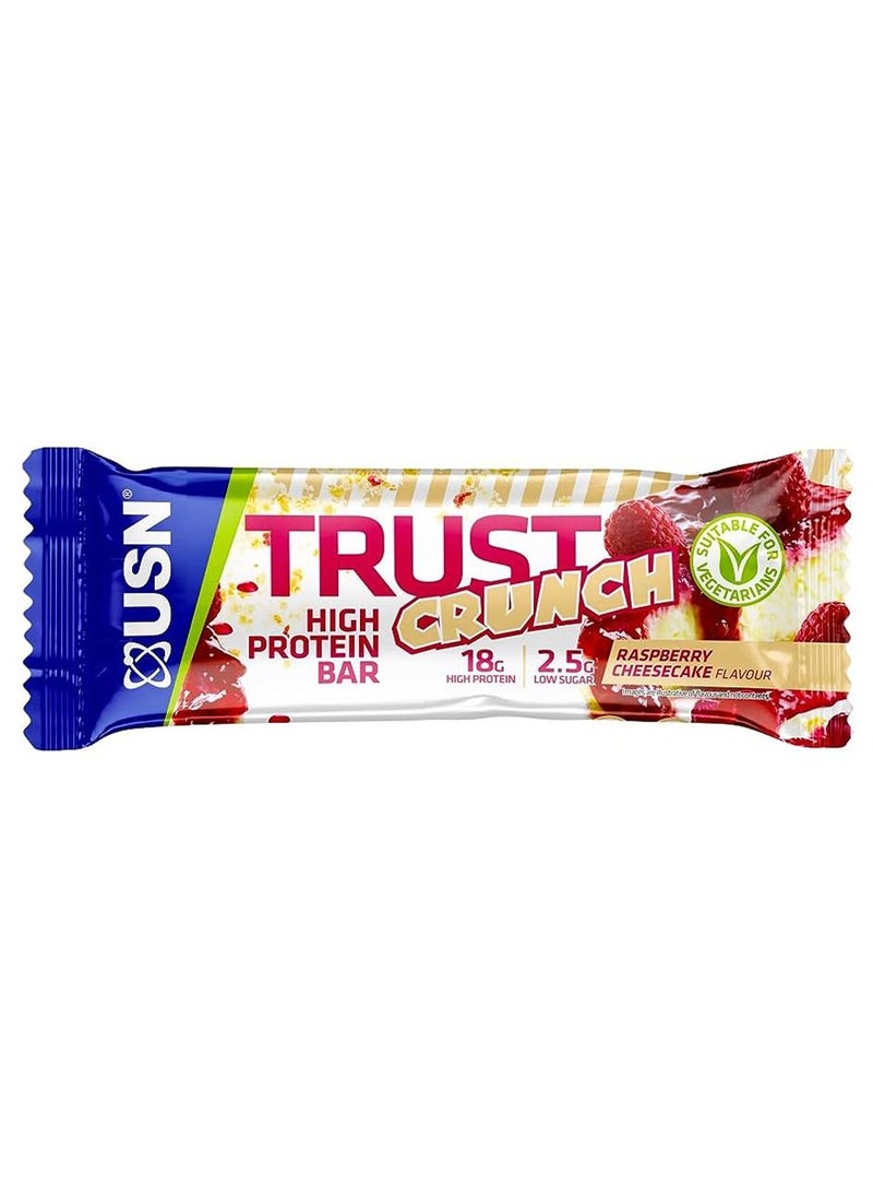 Trust Crunch Protein Bar Raspberry Cheesecake 60g Pack of 12