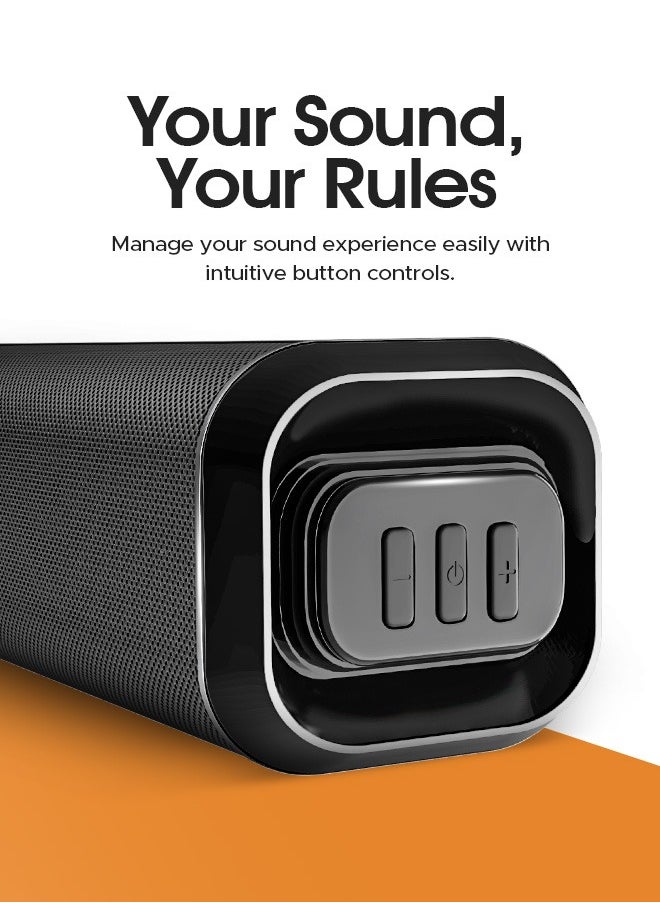 Faster Theater Pro T1000 Soundbar Portable Speaker- Smart Speaker 2.1CH Wired Subwoofer and Wireless Sound Bar- Home Theater 5.0 Bluetooth Speaker 120W Audio Output Power TV-ARC, PC, USB, BT, AUX, OPT