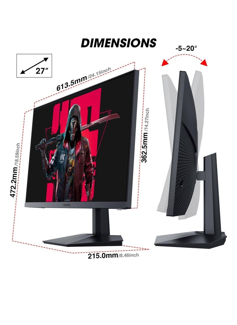 KOORUI GN06 Gaming Monitor, 27