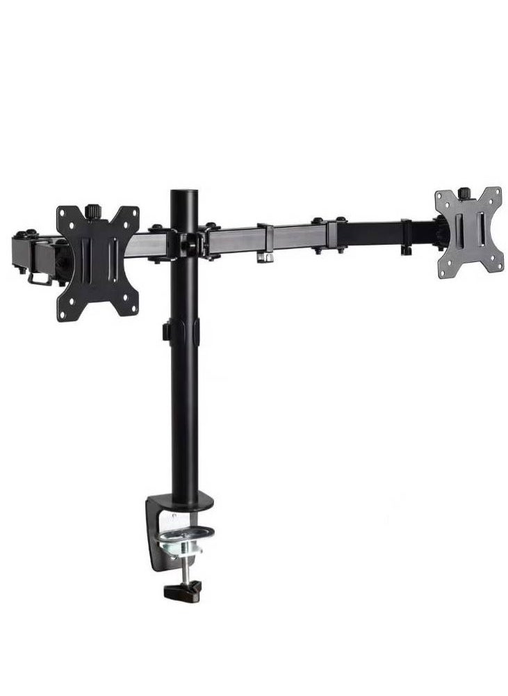 Dual LCD Monitor Desk Mount Stand – Heavy Duty, Fully Adjustable for 2 Screens Up to 27