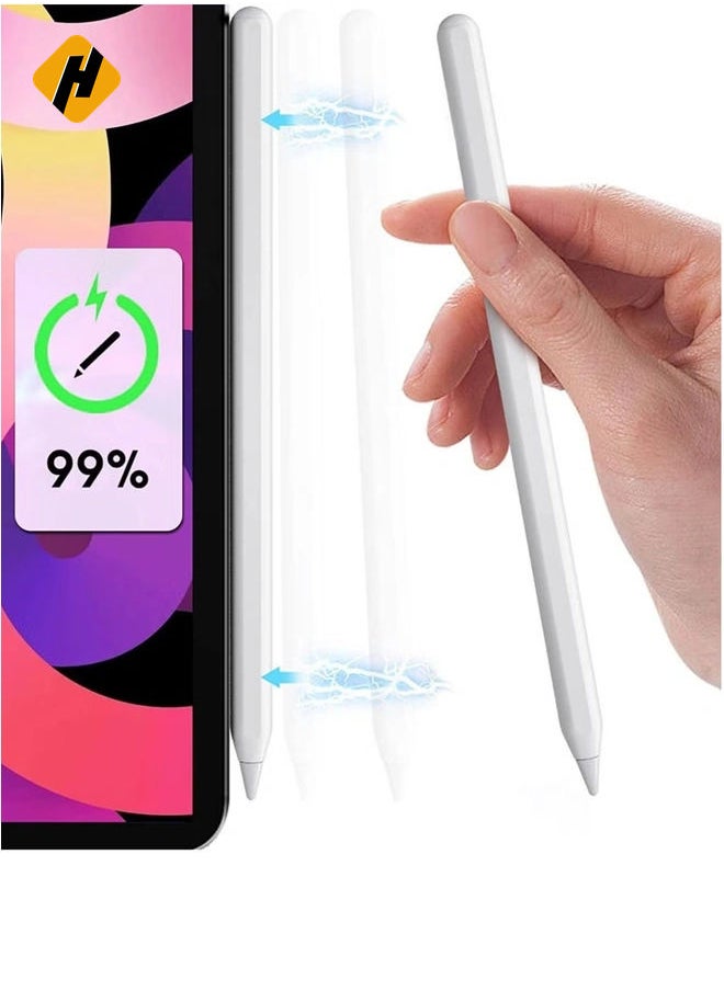 Stylus Pen for iPad Pencil 2nd Generation [Wireless Charging/Palm Rejection/Tilt Sensitive] Compatible for Apple iPad Pro 1/2/3/4/5th 11/12.9inch,iPad Air 4/5th,iPad Mini 6th Active Drawing Pen