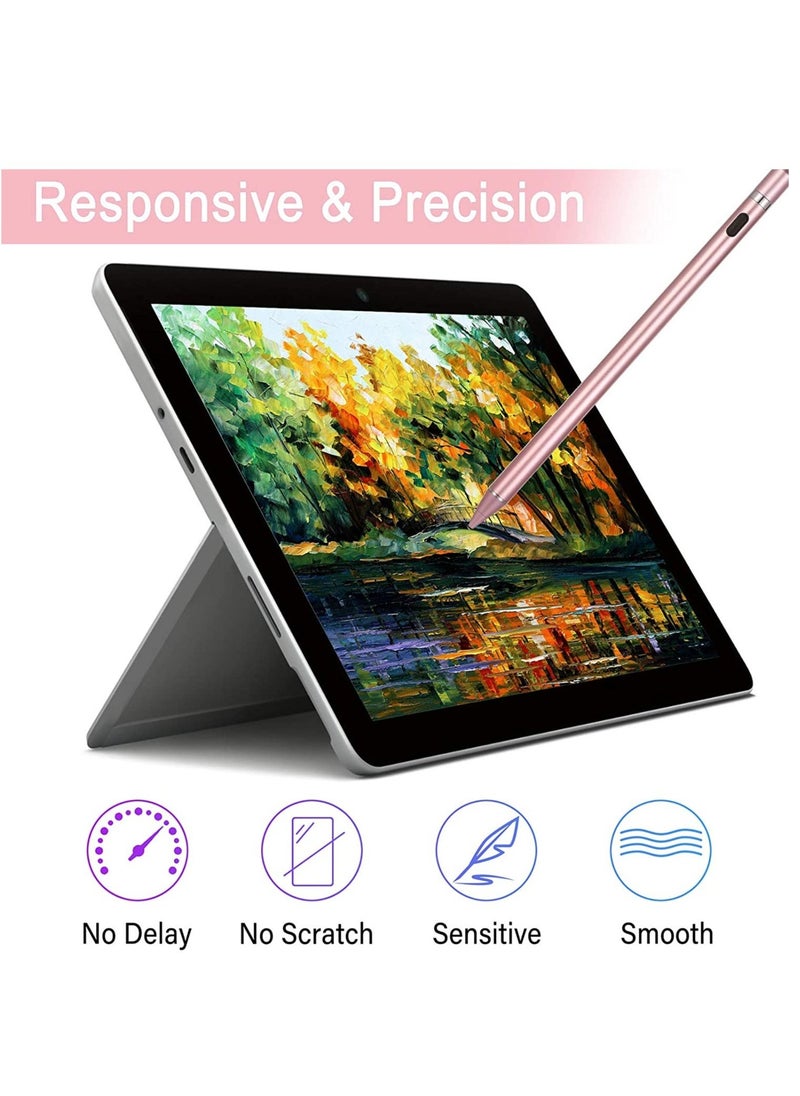 Active Stylus Pens for Touch Screens, Digital Stylish Pen Pencil Rechargeable Compatible with Most Capacitive Touch Screens