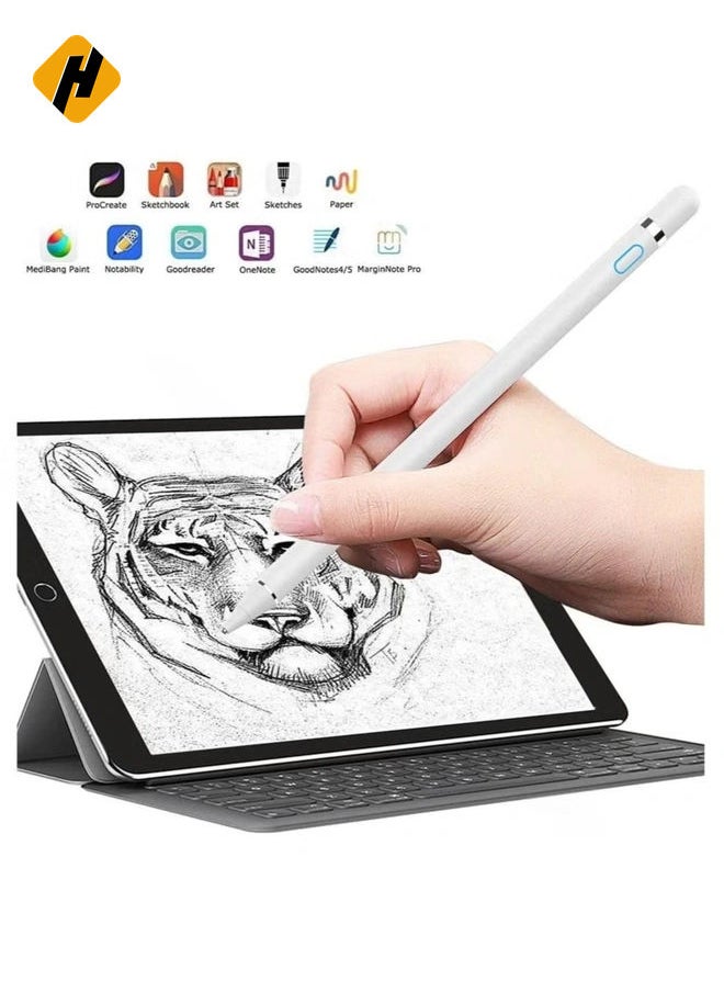 Active Stylus Pen Palm Rejection for Precise Writing/Drawing Compatible with Apple iPad